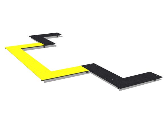 Zakřivená cesta AG-701K - celokovová