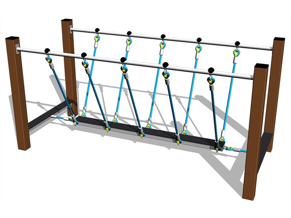 Balanční lanová lávka - hnědá (v.p. 1 m)