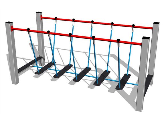 Balanční lanová lávka - stříbrná (v.p. 1 m)