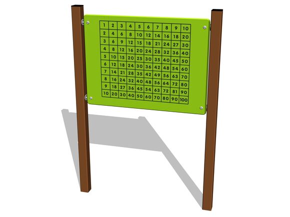 Edukační panel - Násobení EDP6116KW - hnědá