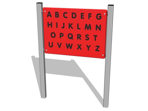 Edukační panel - Abeceda EDP6117KS - stříbrná