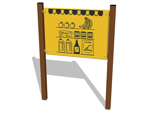 Edukační panel - Obchod EDP6121KW - hnědá