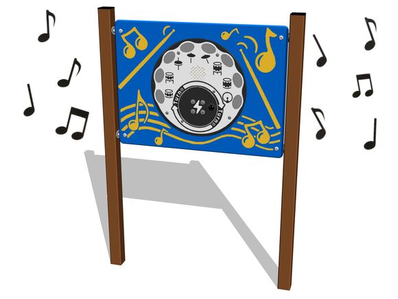 Edukační panel - Bicí a činely EDP6128KW - hnědá