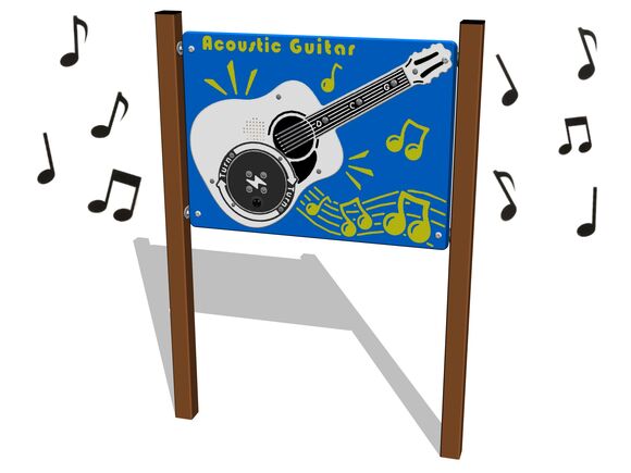 Edukační panel - Kytara EDP6130KW - hnědá