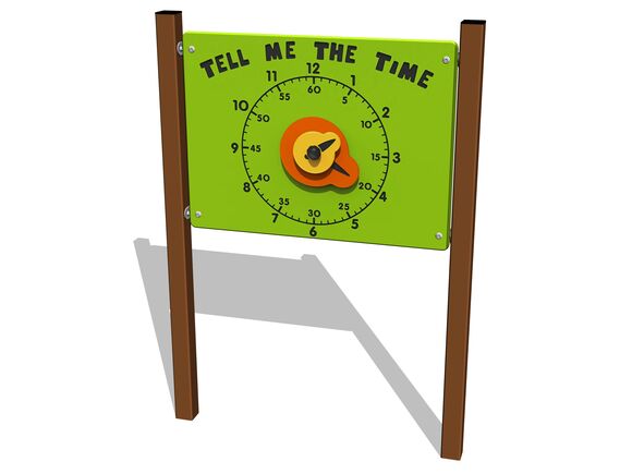 Edukační panel - Hodiny EDP6101KW - hnědá