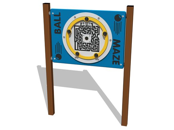 Edukační panel - Rotační bludiště EDP6103KW - hnědá