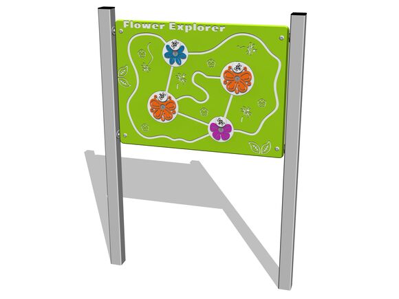 Edukační panel -Květiny EDP6106KS - stříbrná