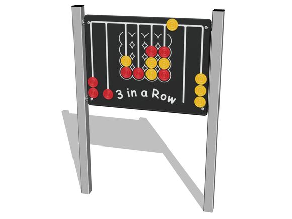 Edukační panel - Tři v domečku EDP6108KS - stříbrná