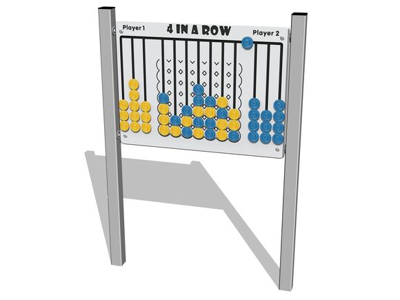 Edukační panel - Čtyři v domečku EDP6109KS - stříbrná