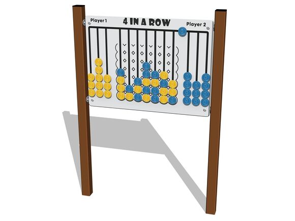 Edukační panel - Čtyři v domečku EDP6109KW - hnědá