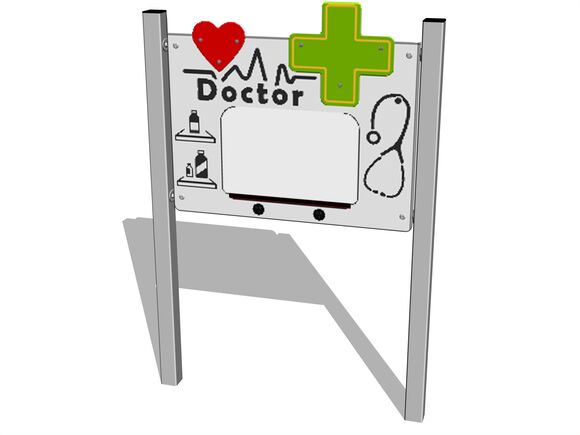 Edukační panel - Doktor - stříbrná