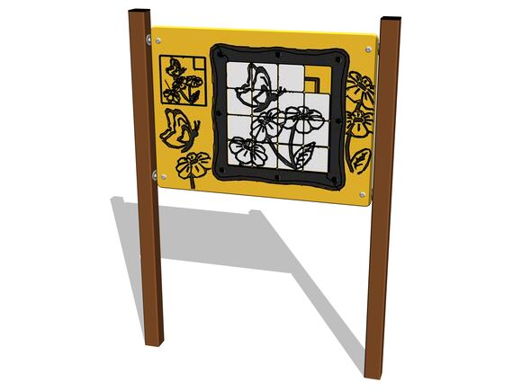 Edukační panel - Pohyblivé dlaždice motýl EDP6112KW - hnědá