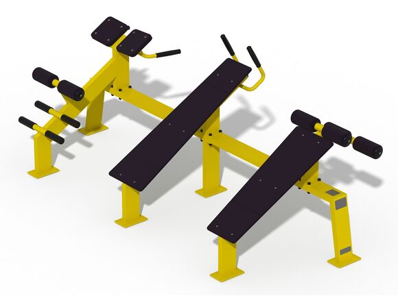 Posilovací stroj KF816.3-123-S Trojlavice
