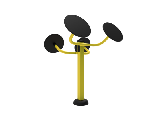 Fitness prvek SM107 Trenažér na ramena - dvoukolečkový