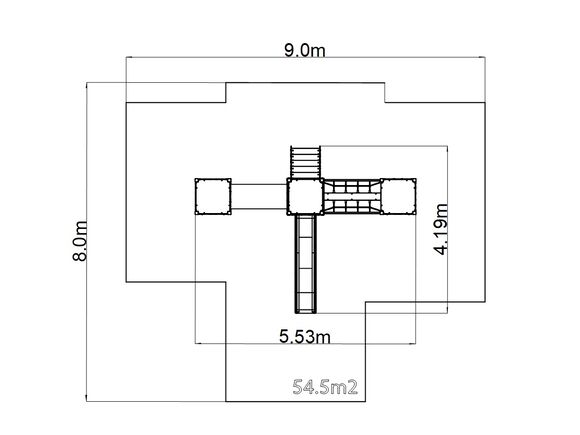 Herní sestava hrad UNH3018KW - hnědá