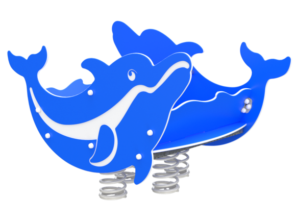 Houpadlo na pružině - DELFÍN (verze s opěradlem) HPN0234K