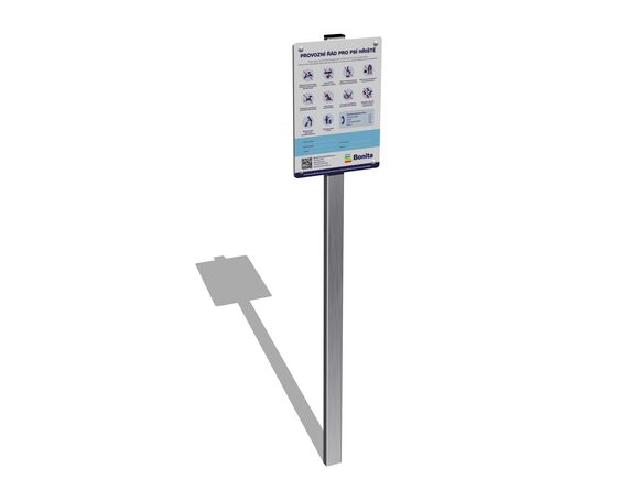 Informační tabule včetně provozního řádu pro psí hřiště IT105K