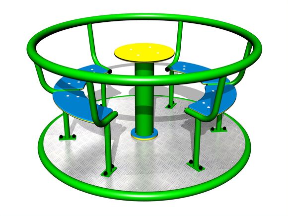 Kolotoč na sezení (průměr 1,4 m) - celokovový
