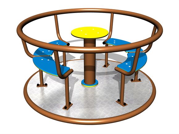 Kolotoč na sezení (průměr 1,4 m) - celokovový