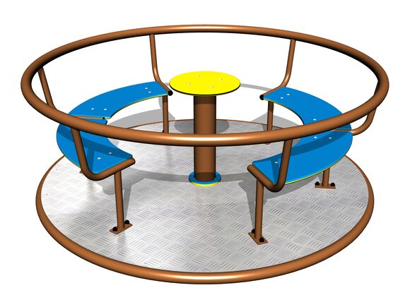 Kolotoč na sezení (průměr 1,8 m) - celokovový