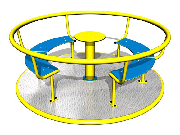 Kolotoč na sezení (průměr 1,8 m) - žlutý