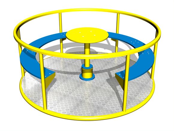 Kolotoč na sezení KON0002KY (průměr 1,45 m) - žlutý