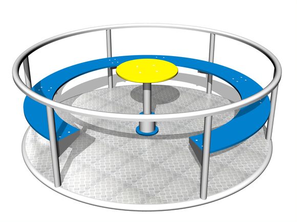 Kolotoč na sezení KON0003KS (průměr 1,65 m) - stříbrný
