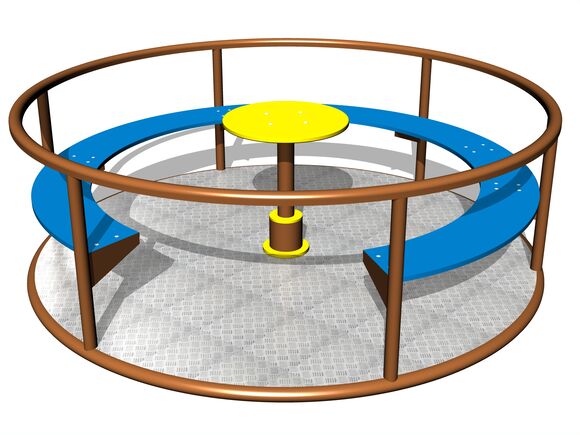 Kolotoč na sezení KON0003KW (průměr 1,65 m) - hnědý