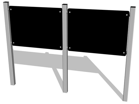 Kreslicí dvojtabule oboustranná MIDI/MIDI TKV6200KS - stříbrná