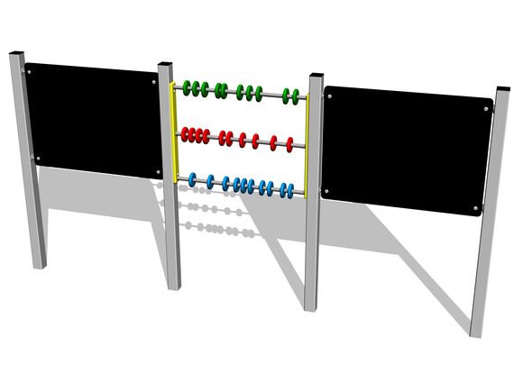 Kreslicí dvojtabule oboustranná s počítadlem KTP6301KS - stříbrná