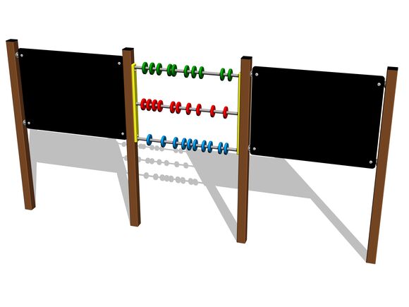 Kreslicí dvojtabule oboustranná s počítadlem KTP6301KW - hnědá