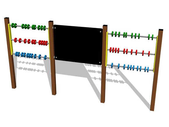 Kreslicí tabule oboustranná s počítadly KTP6302KW - hnědá