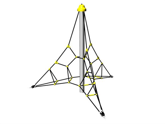 Lanová pyramida PY3200K (v.p. 1 m, s 3 napínacími zámky)
