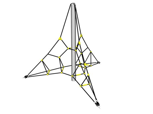 Lanová pyramida PY3200K (v.p. 1 m, s 3 napínacími zámky)