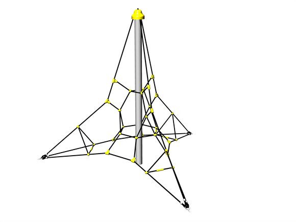 Lanová pyramida PY3250K (v.p. 1 m, s 3 napínacími zámky)