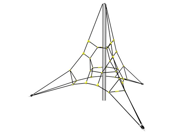Lanová pyramida PY3300K (v.p. 1 m, s 3 napínacími zámky)