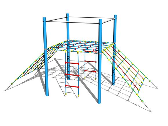 Lanová rampa oboustranná LP140KB - modrá (v.p. 1,5 m)