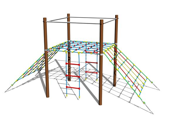 Lanová rampa oboustranná LP140KW - hnědá (v.p. 1,5 m)