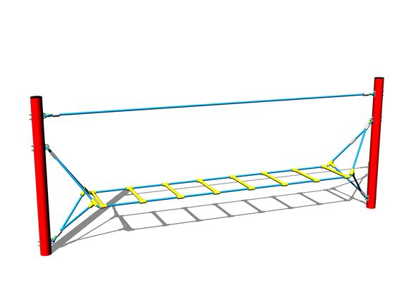 Lanový žebřík LP030KR - červený (v.p. 1 m)