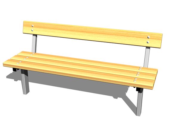 Lavička LAV0116ZD (s opěradlem, k zabetonování)