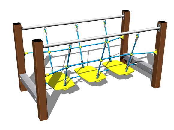 Lanová lávka LL103KW - hnědá