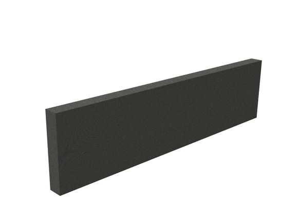 Pryžový obrubník 1000x250x50 mm (černý)
