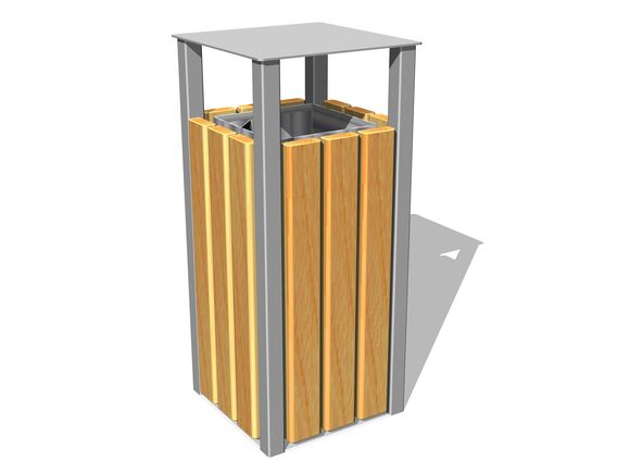 Odpadkový koš se stříškou OKN0030SD