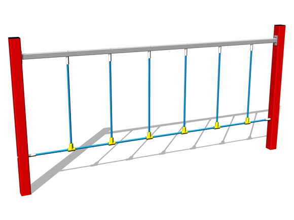 Opičí dráha Překračovací lano - červená (v.p. 1 m)