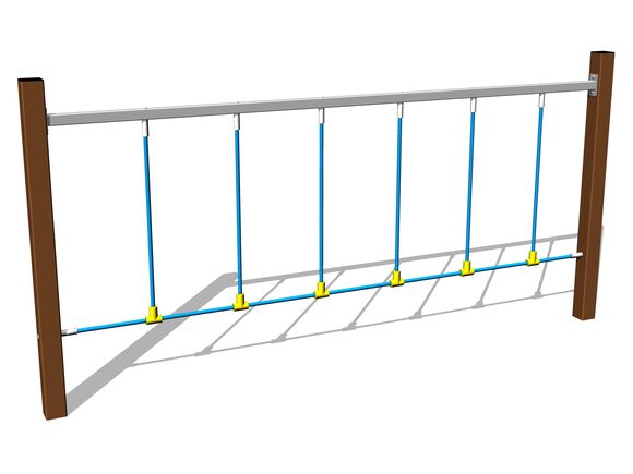 Opičí dráha Překračovací lano - hnědá (v.p. 1 m)