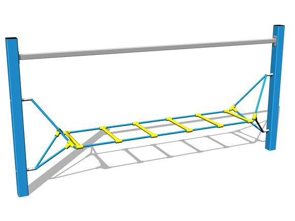 Opičí dráha Vodorovný žebřík - modrá (v.p. 1 m)