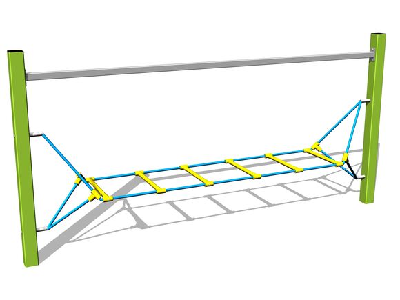 Opičí dráha Vodorovný žebřík - limetková (v.p. 1 m)