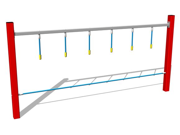 Opičí dráha Ručkovací lano - červená (v.p. 1 m)