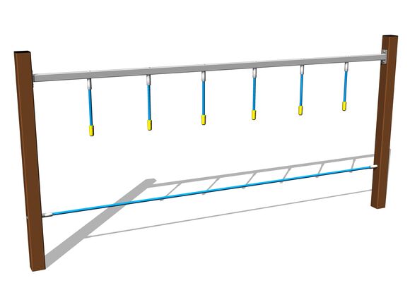 Opičí dráha Ručkovací lano - hnědá (v.p. 1 m)