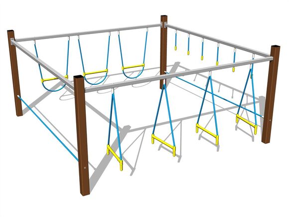 Opičí dráha - hnědá (v.p. 1 m)